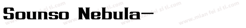 Sounso Nebula字体转换